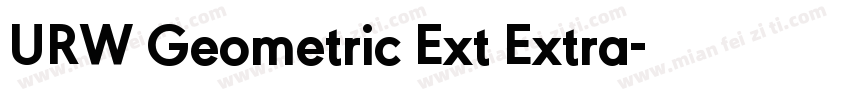 URW Geometric Ext Extra字体转换